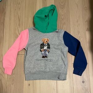 Polo Ralph Lauren Kids Colorblock Bear Hoodie